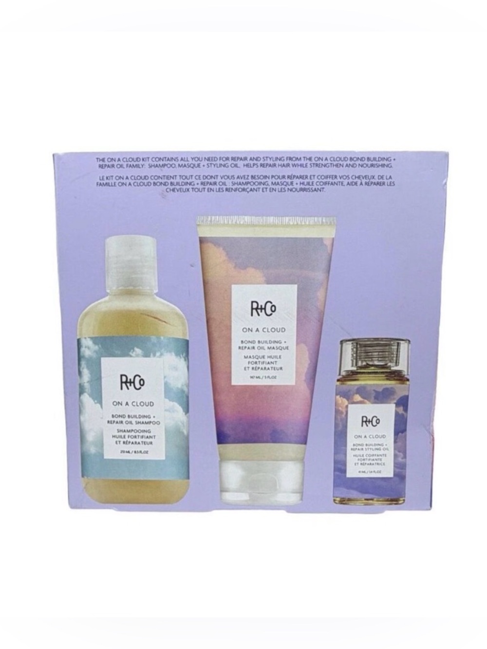 R+Co On A Cloud 3-Piece Set - Shampoo, Oil Masque, Styling Oil
